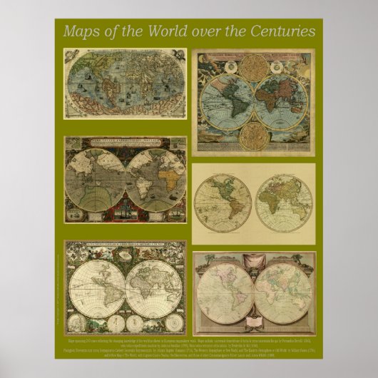 世紀の世界地図 ポスター (正面)