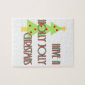 世紀の半ばすてきにクリスマスを祝うモダン ジグソーパズル (横)