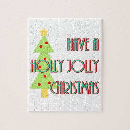 世紀の半ばすてきにクリスマスを祝うモダン ジグソーパズル (縦)