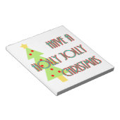 世紀の半ばすてきにクリスマスを祝うモダン ノートパッド (アングル)