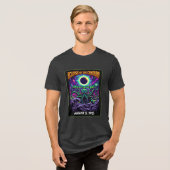 世紀の皆既日食 2027年8月2日 歴史的イベント トライブレンドＴシャツ (正面全面)