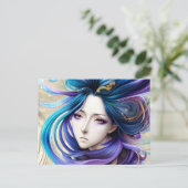 世紀ポートレートのマンガアニメ美女 ポストカード (スタンド正面)