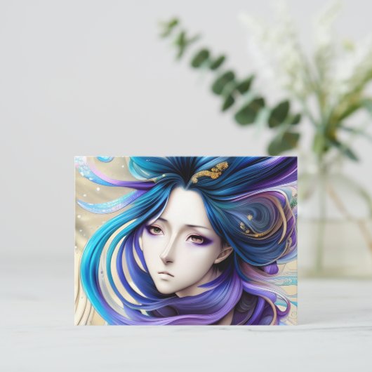 世紀ポートレートのマンガアニメ美女 ポストカード (スタンド正面)