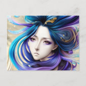 世紀ポートレートのマンガアニメ美女 ポストカード (正面)