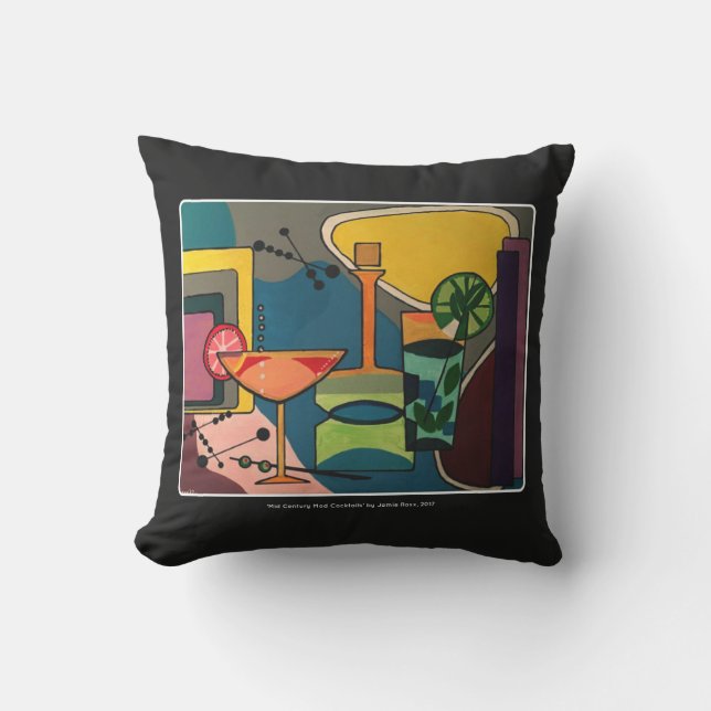 『世紀モダン中絵画カクテル』 クッション (正面)