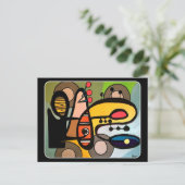 「世紀モダン半抽象芸術ザ・マシ絵画ン」 ポストカード (スタンド正面)