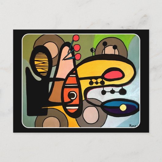 「世紀モダン半抽象芸術ザ・マシ絵画ン」 ポストカード (正面)