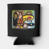 「世紀モダン半抽象芸術ザ・マシ絵画ン」 缶クーラー (正面)