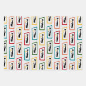 世紀モダン半数々のば ラッピングペーパーシート (正面2)