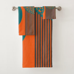 世紀中モダン期の円と線 バスタオルセット