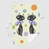 世紀中モダン期の猫 ゴルフタオル (インサイチュ)