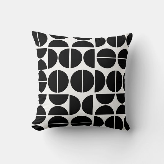 世紀中モダン期円抽象芸術 クッション (正面)