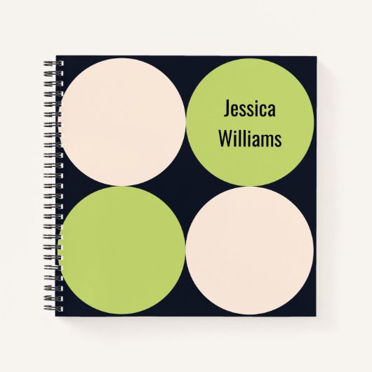 世紀中円パタモダンーン緩和曲線バインド ノートブック (正面)