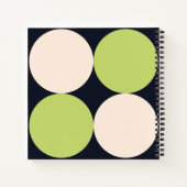 世紀中円パタモダンーン緩和曲線バインド ノートブック (裏面)