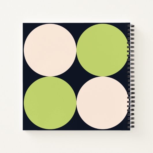 世紀中円パタモダンーン緩和曲線バインド ノートブック (裏面)