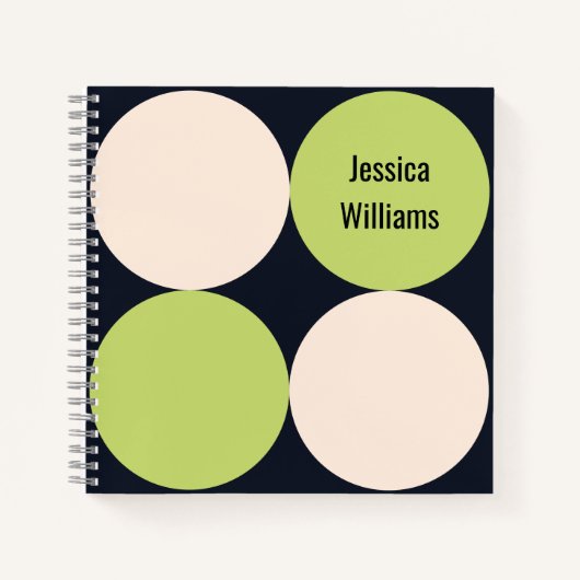 世紀中円パタモダンーン緩和曲線バインド ノートブック (正面)