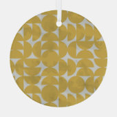 世紀中大理石効果：ヴィンテージパターン。 ガラスオーナメント (裏面)