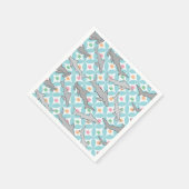 世紀中流を泳ぐサメ スタンダードカクテルナプキン (角)