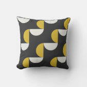 世紀中葉のウコンモダンとガンメタルグレー クッション (正面)