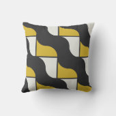 世紀中葉のウコンモダンとガンメタルグレー クッション (裏面)