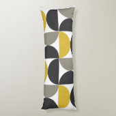 世紀中葉のウコンモダンとガンメタルグレー ボディピロー (裏面 (縦))