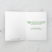 世紀中葉のモダンクリスマスツリー シーズンカード (内部)