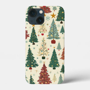 世紀中葉のモダンクリスマスツリー iPhone 13 MINIケース