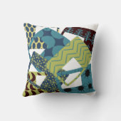 世紀中葉の丸形のモダン長方形 クッション (裏面)