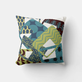 世紀中葉の丸形のモダン長方形 クッション