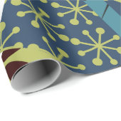 世紀中葉の丸形のモダン長方形 ラッピングペーパー (ロールコーナー)