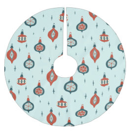 世紀中葉の原子クリスマス ブラッシュドポリエステルツリースカート