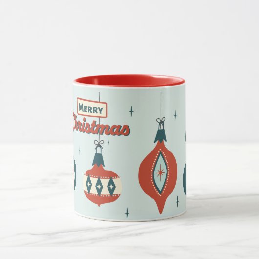 世紀中葉の原子クリスマス マグカップ (中央)