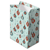 世紀中葉の原子クリスマス ミディアムペーパーバッグ (正面アングル)