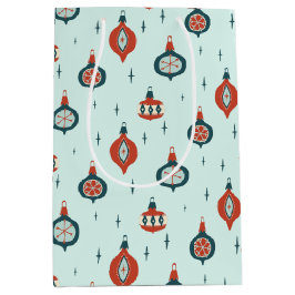 世紀中葉の原子クリスマス ミディアムペーパーバッグ