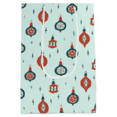 世紀中葉の原子クリスマス ミディアムペーパーバッグ (裏面)