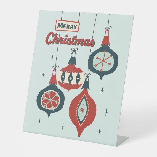 世紀中葉の原子クリスマス 台座サイン (正面)