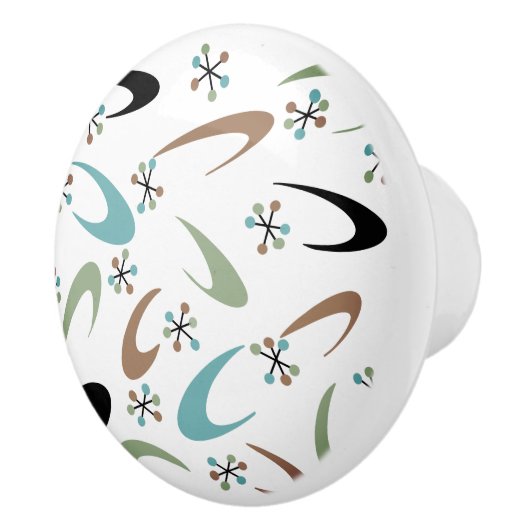 世紀中葉の原子セラミックノブ セラミックノブ (右)