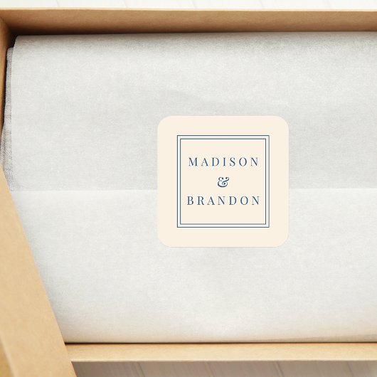 世紀中葉の結婚式花 |クリーム スクエアシール