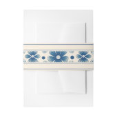 世紀中葉の結婚式花 |クリーム 招待状ベリーバンド (正面例)