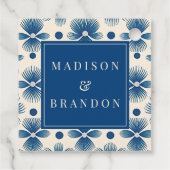 世紀中葉の結婚式花 |フルプリント フェイバータグ (裏面)