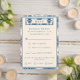 世紀中葉の結婚式花 |フルプリント 出欠カード