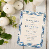 世紀中葉の結婚式花 |フルプリント 招待状