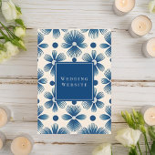 世紀中葉の結婚式花 |フルプリントQRスキャン エンクロージャーカード