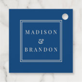 世紀中葉の結婚式花 |青 フェイバータグ (裏面)