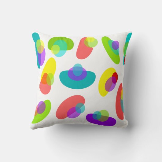 世紀中葉モダンカラフル抽象芸術 クッション (裏面)