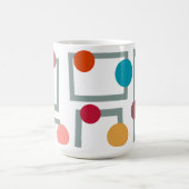 世紀中葉モダン台形と円 コーヒーマグカップ (中央)