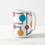 世紀中葉モダン台形と円 コーヒーマグカップ (正面右)