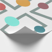 世紀中葉モダン台形と円 ラッピングペーパー (角)