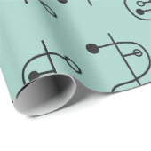 世紀中葉モダンDNAヘリックス ラッピングペーパー (ロールコーナー)