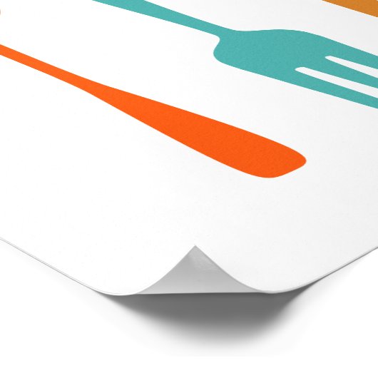 世紀中頃に作らモダンれた台所用ポスター ポスター (角)